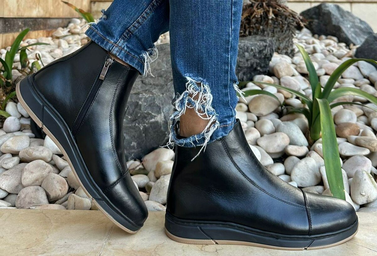 Botte homme en cuir élégantes