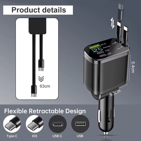 Chargeur Voiture Rapide M4