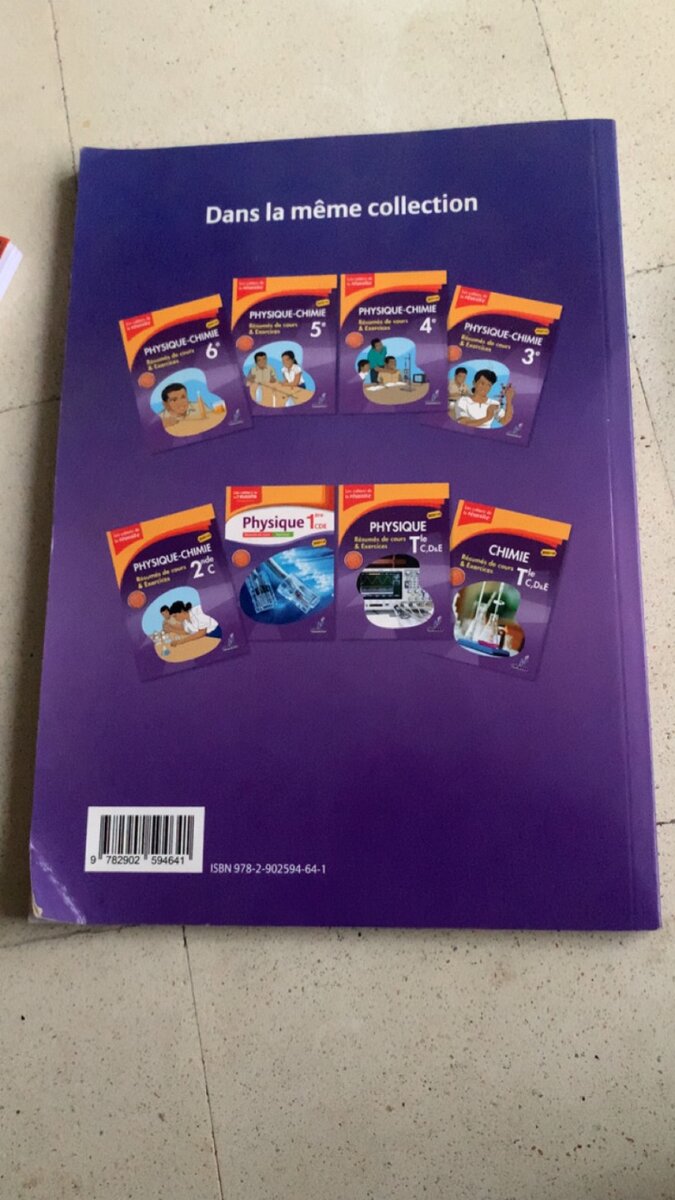 Livre de chimie