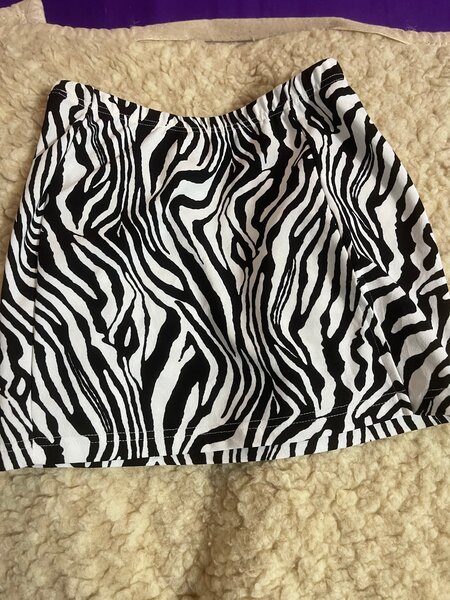 Jupe Évasée Zébrée Chic