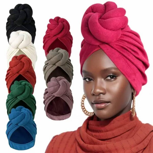 Turbans élégants multicolores