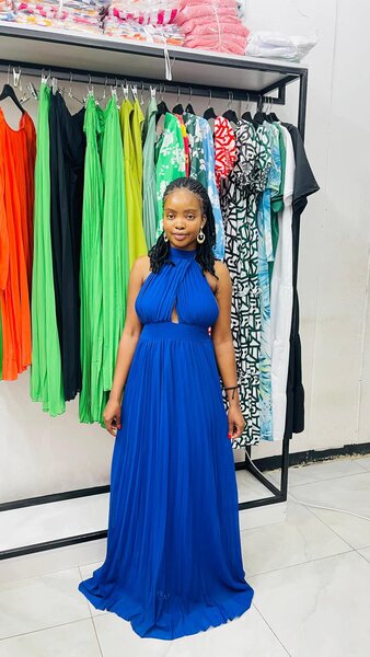 Open back summer dress