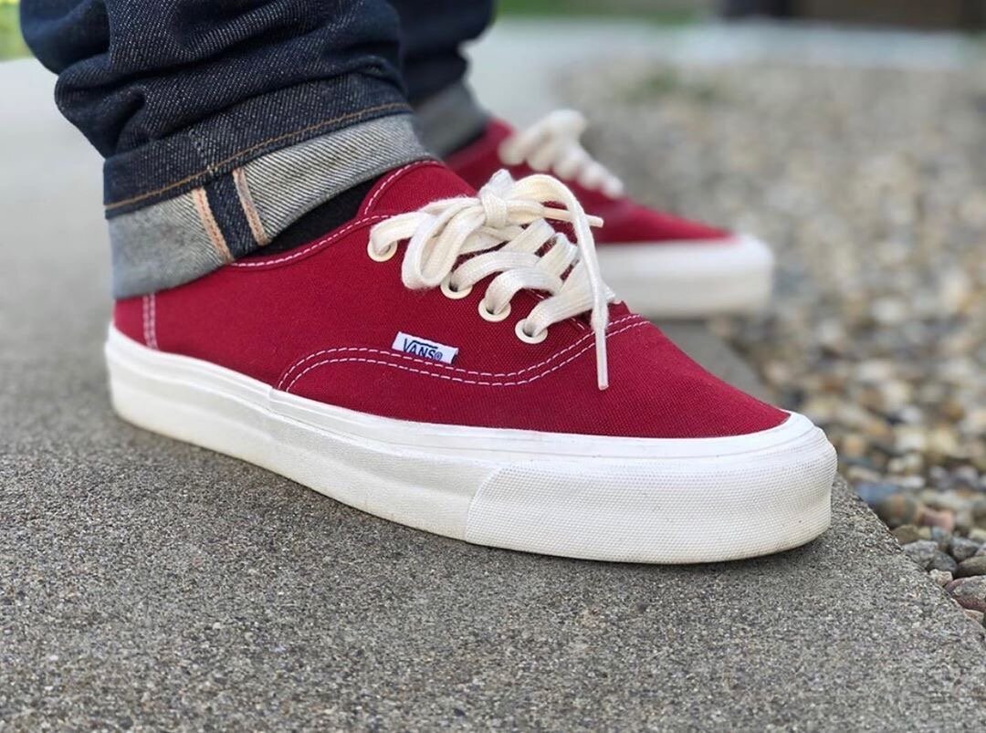 Vans Authentique Rouge Baskets Unisexes