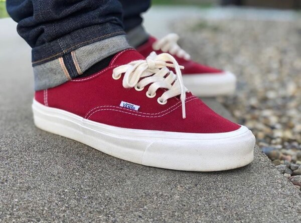 Vans Authentique Rouge Baskets Unisexes