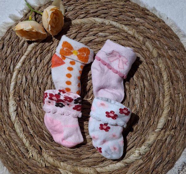 Chaussettes bébé fille en coton