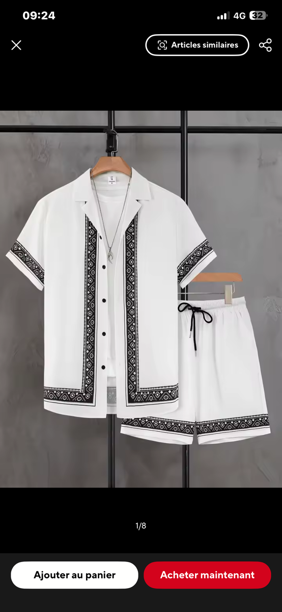 Ensemble estival chic homme