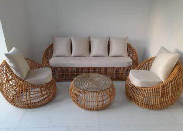 Ensemble mobilier extérieur rotin