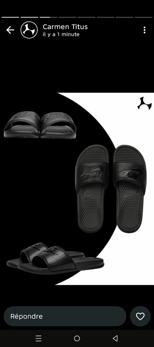 Claquettes Nike unisexes