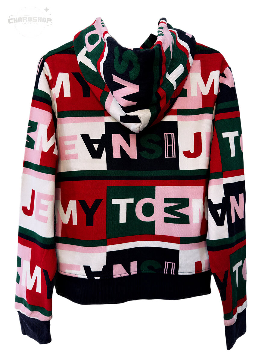 Sweat à capuche multicolore tendance