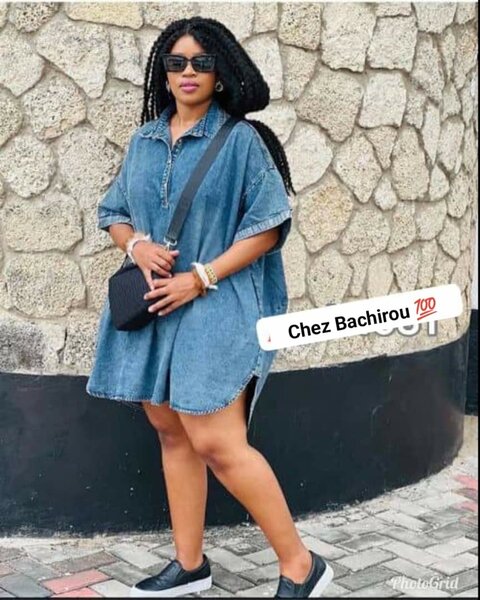 Robe Chemise en Jean Élégante