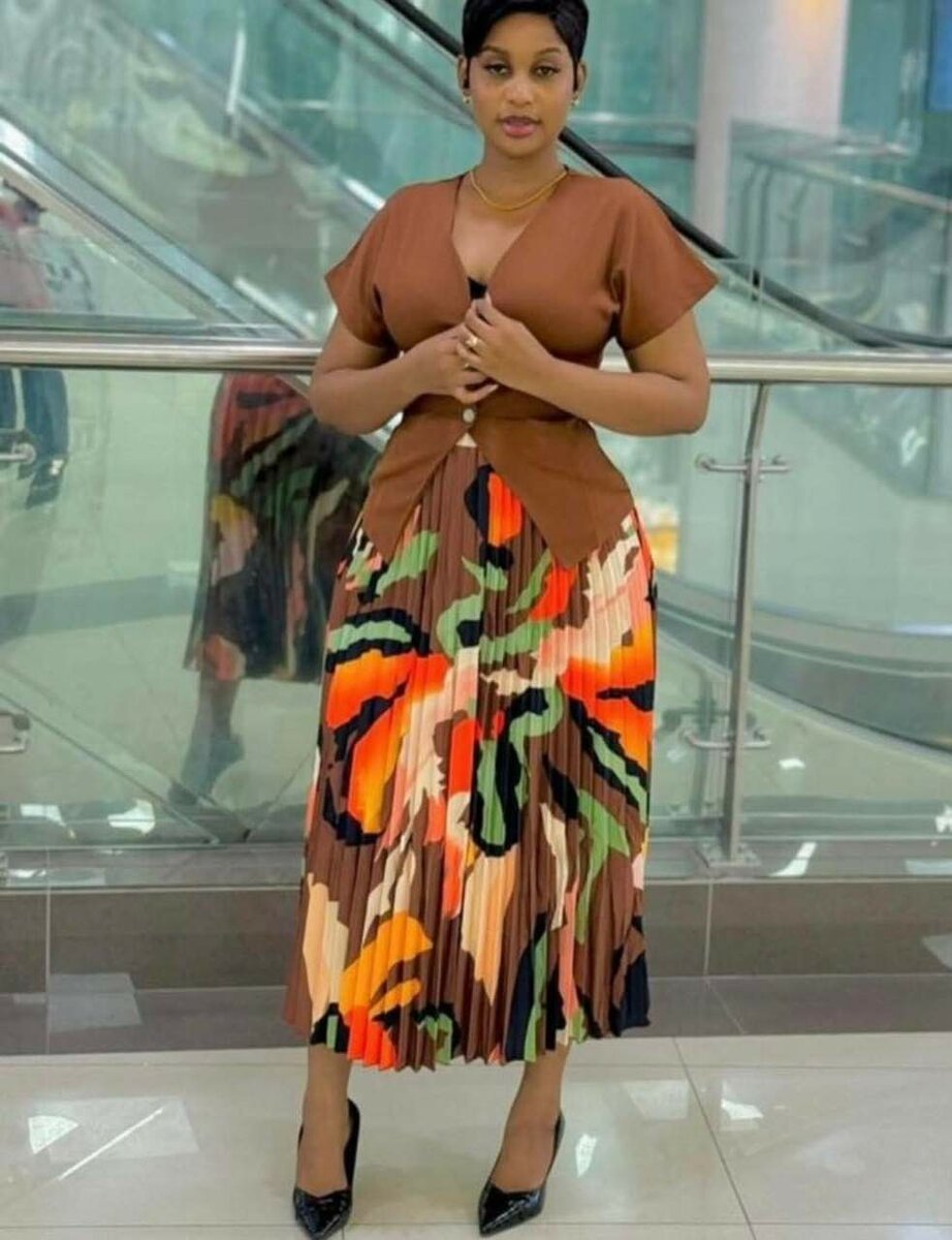 Robe Longue Élégante Imprimée