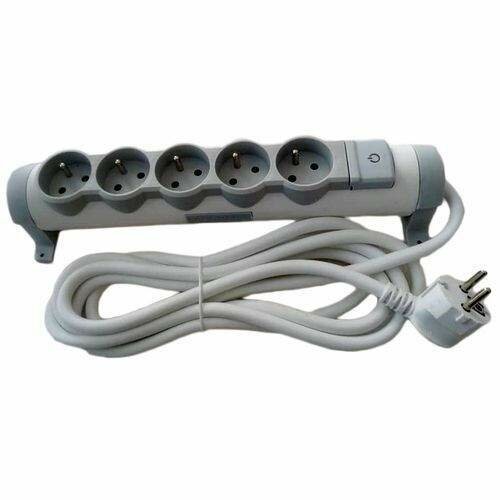Multiprise avec interrupteur 5 prises