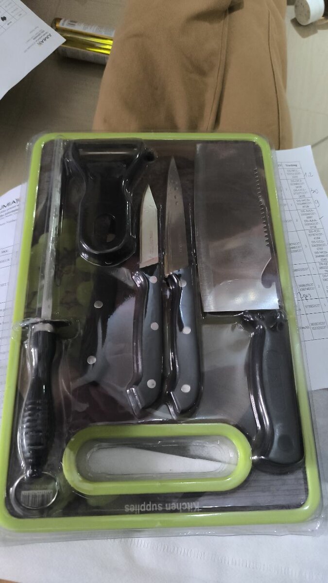 Set de couteax de cuisine 6 Pi