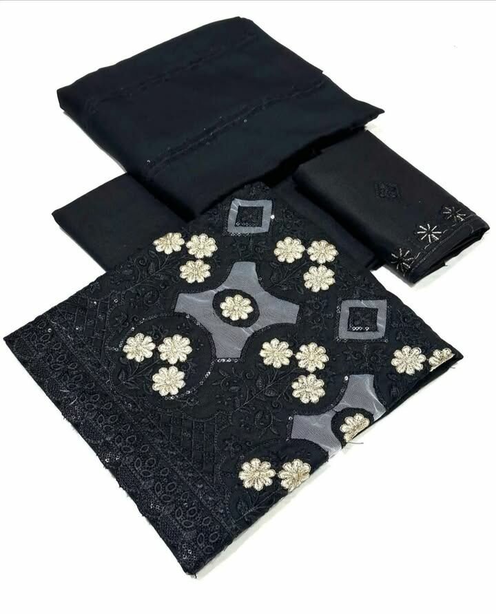 Khadar embroided 3 pcs suit
