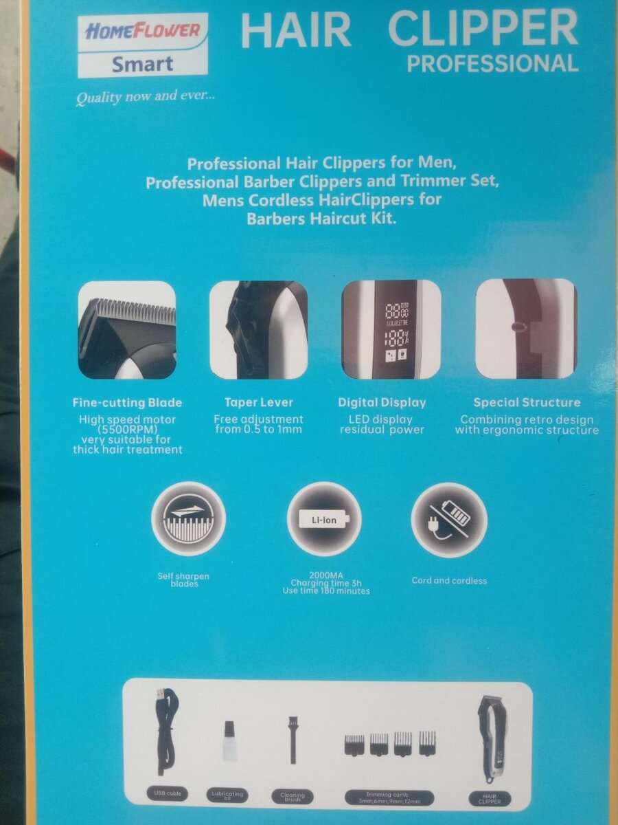 HomeFlower Professional Hair Clipper