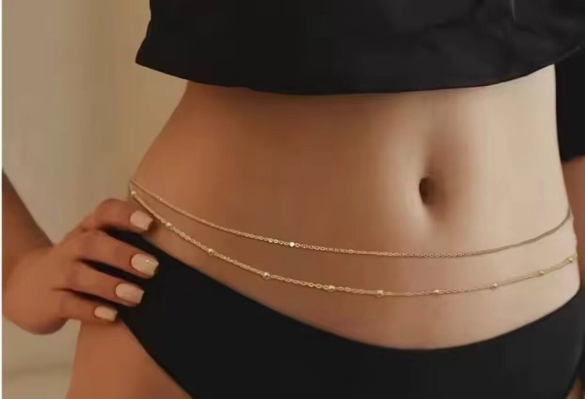 Chaîne de taille élégante dorée