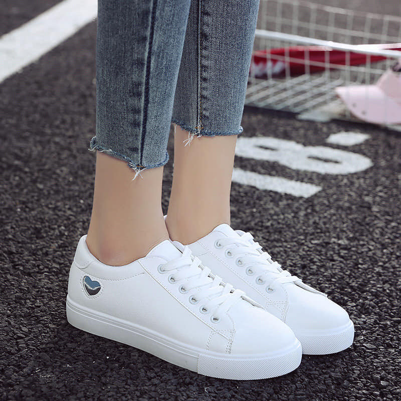 Beautiful and stylish women's sneakers white