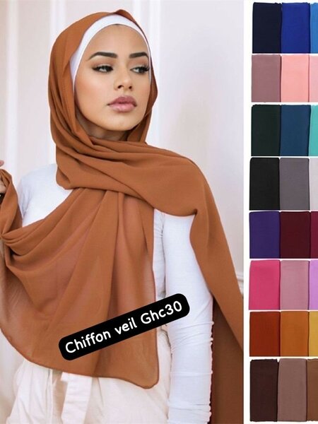 Jersey and chiffon veils