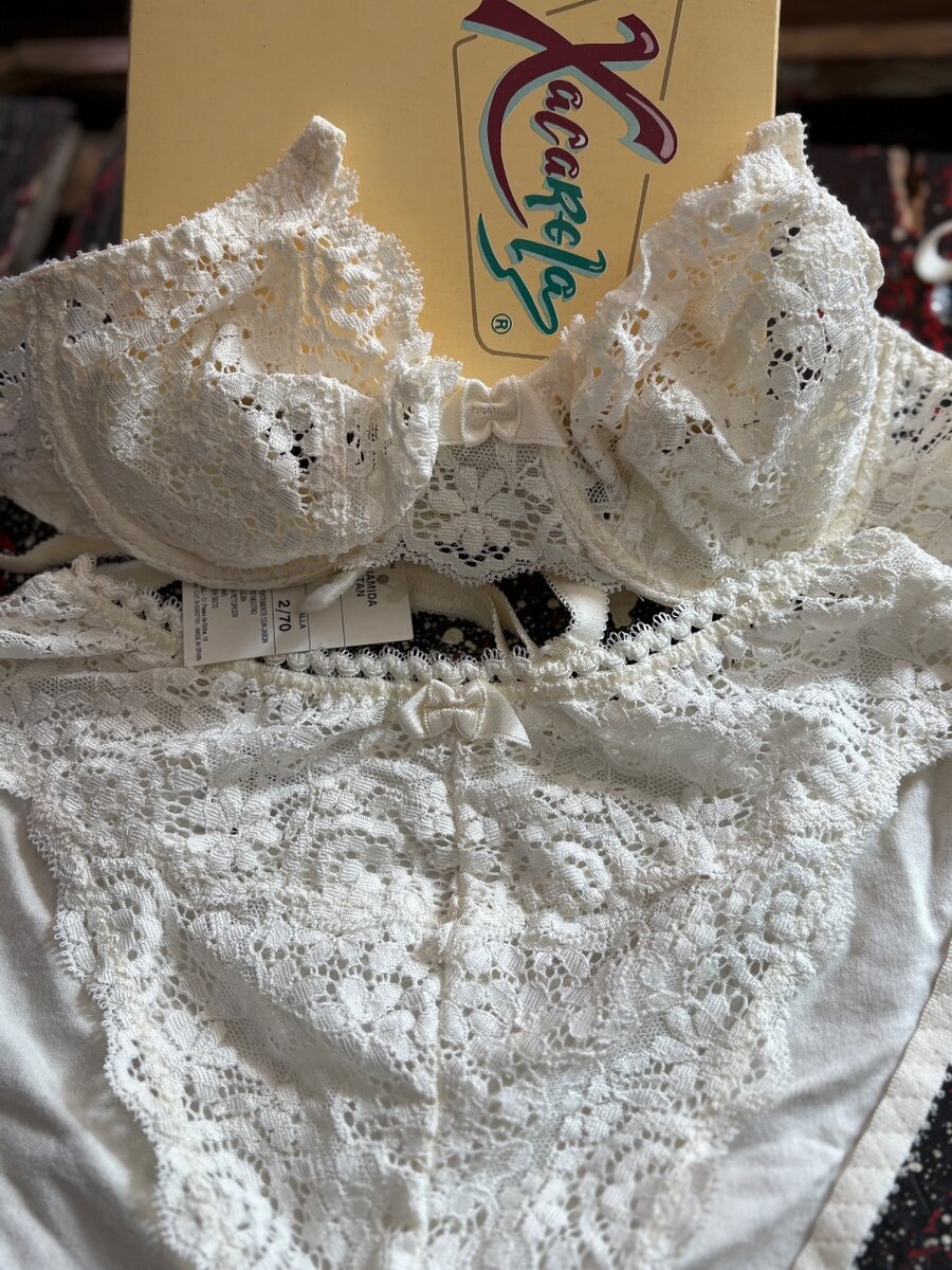 Lingerie ensemble blanc  slip