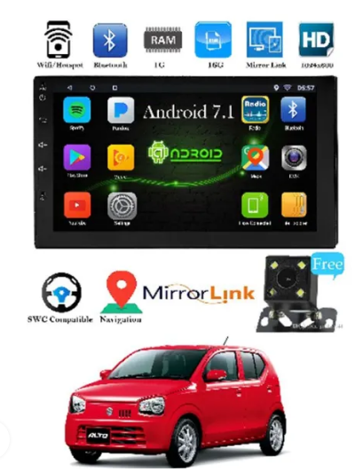Android Panel For Suzuki Alto New with Back View Camera HD
