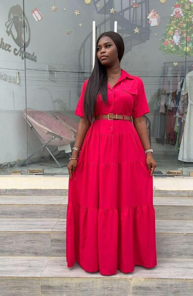 Robe Chemise Longue Élégante