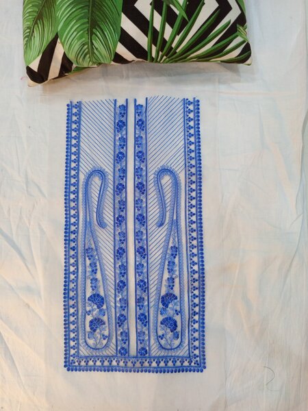 Neckline blue