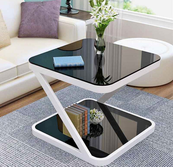 Table basse moderne en verre