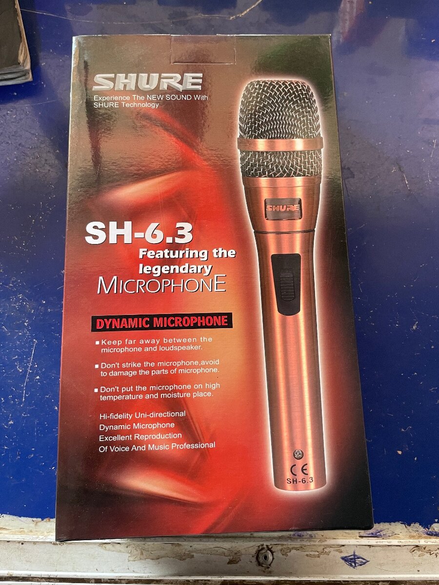 Sure cord mic
