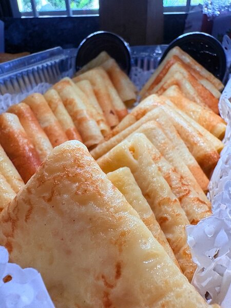 Crêpes natures sucrées