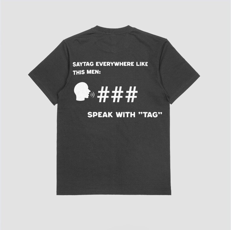 speak with "tag"| sayytagg