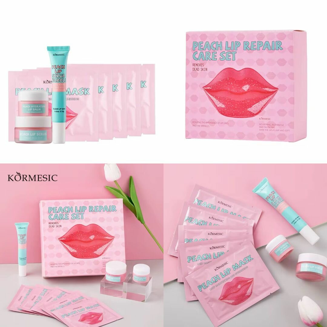 03 kits Soins de Lèvres Pêche