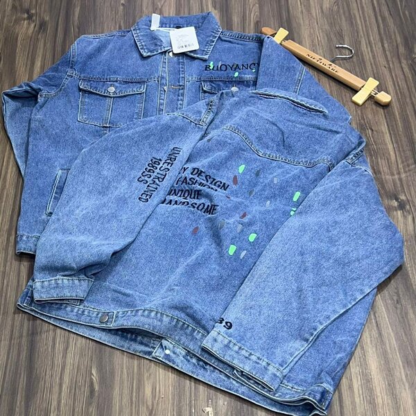 Solid Jeans Jacket