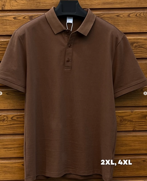 футболка коричневая мужская