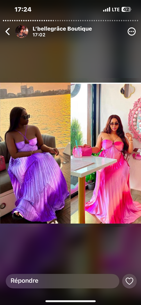 Robe maxi dégradée élégante