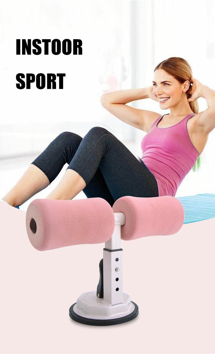 Fitness Self-Suction Sit Up Bars Abdominal Core Exercise Wor