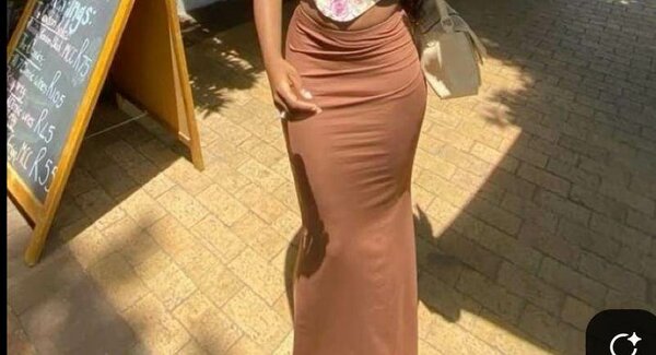 Chic Jupe Longue Brune