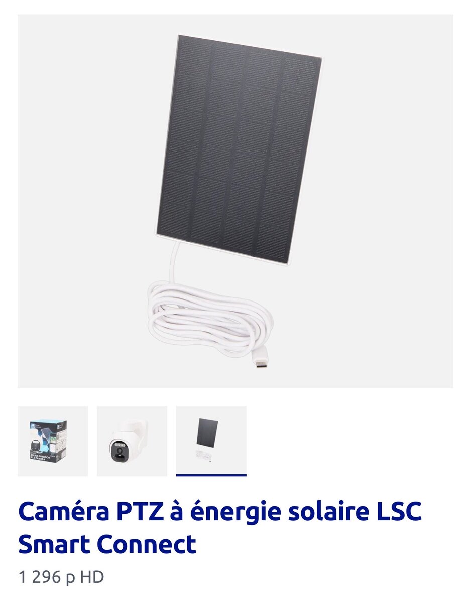 Caméra Solaire Extérieure LSC