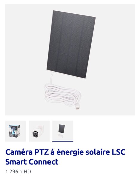 Caméra Solaire Extérieure LSC