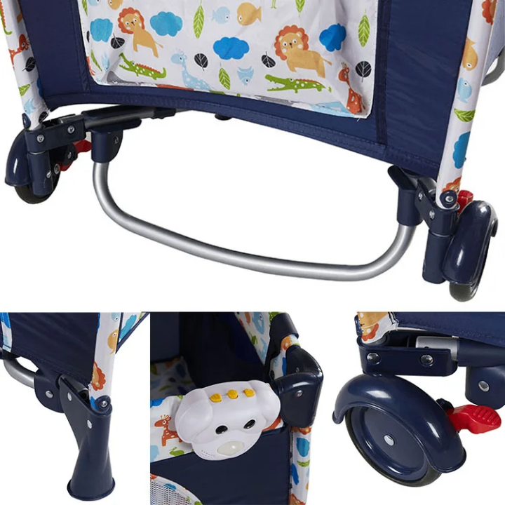 Parc Pliable Bébé avec Moustiquaire