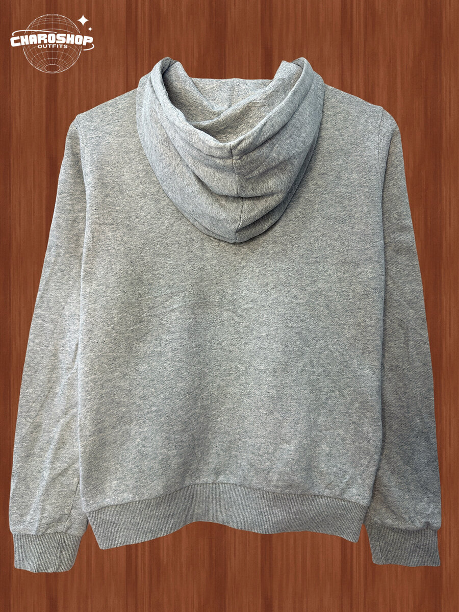 Sweat à capuche gris unisexe