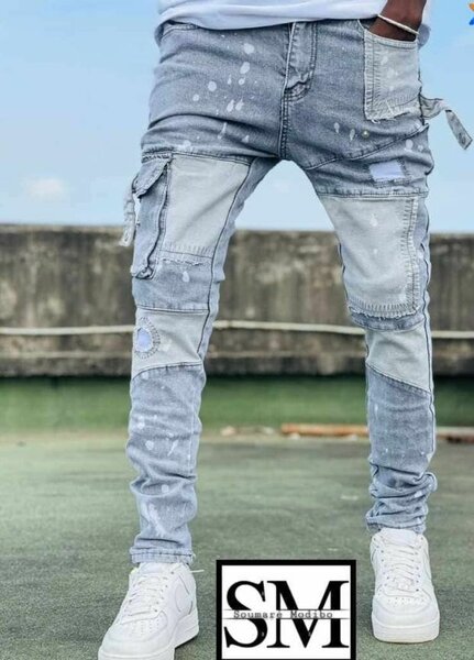 Jean cargo style homme moderne