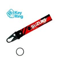 1-PC Motorcycle Collectable Strap Embroidery Keyring Keychain For Honda Yamaha Suzuki Red Ducati BMW Aprilia Kawasaki Benelli Harley Davidson Key Ring Chain