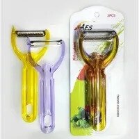 Pack of 2 Vegetable Peeler Fruit Peeler Multifunction Stainless Steel Blades and hard Plastic Handle (Pack of 2)