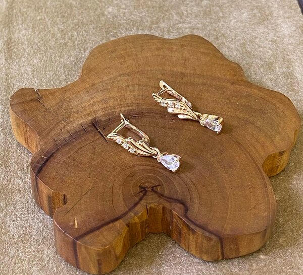 Серьги из красного золота 585