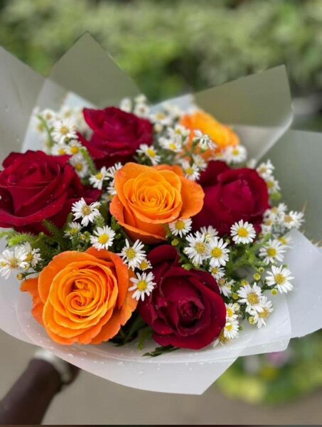 Bouquet de roses vibrantes