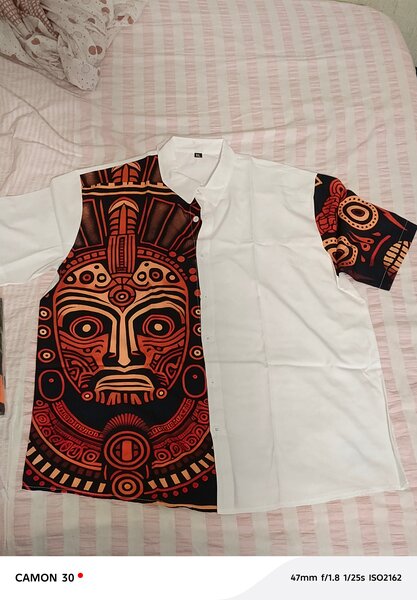 Chemise ethnique graphique homme