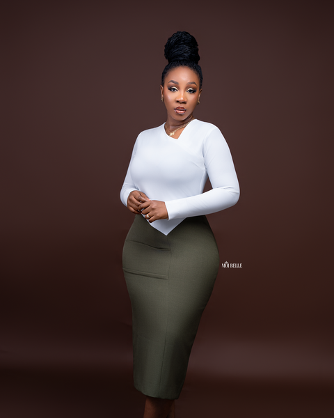 Robe crayon élégante femme