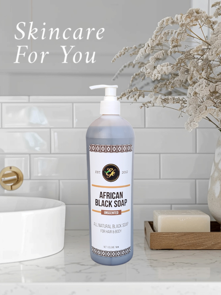 Unscented African Black Soap Bath Gel 1.2Ltrs