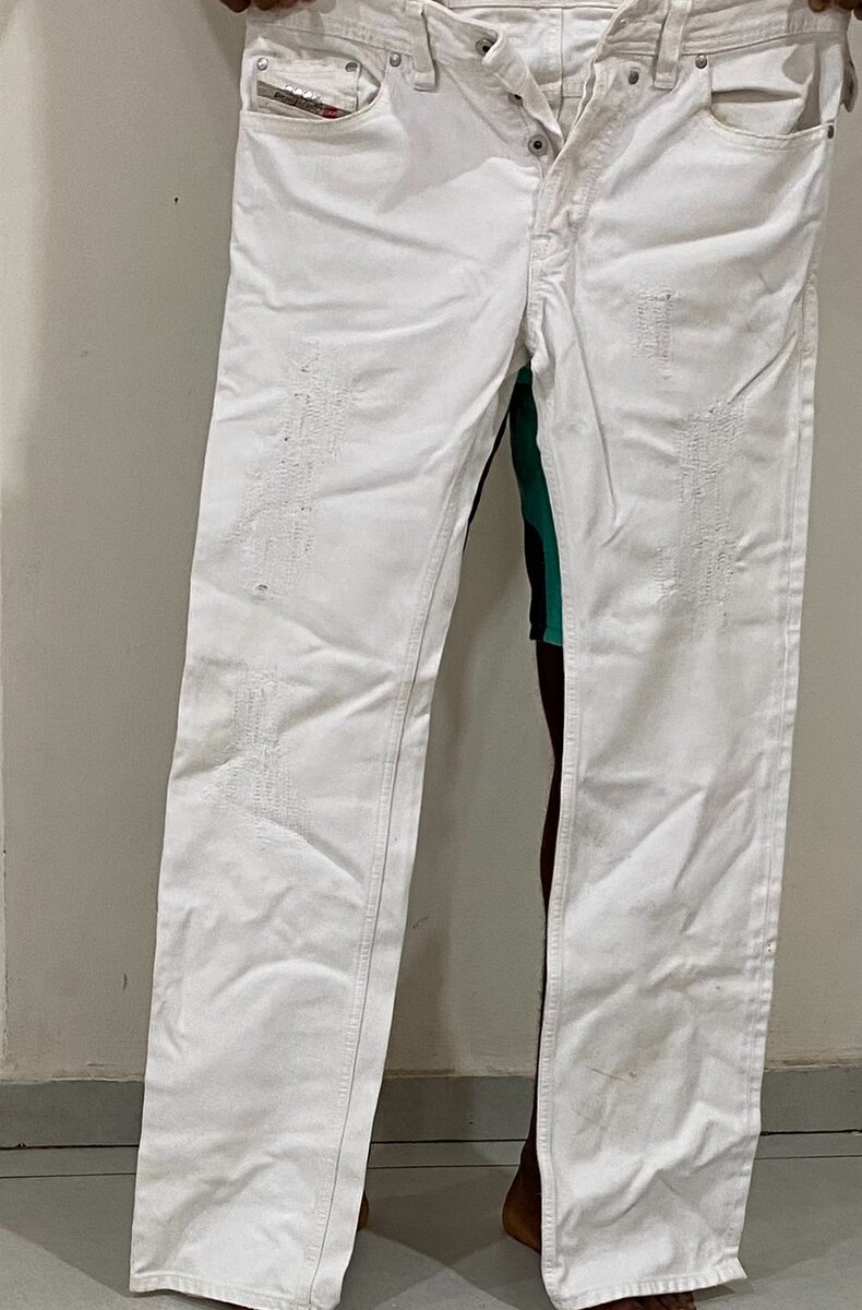 Jean blanc pour hommes