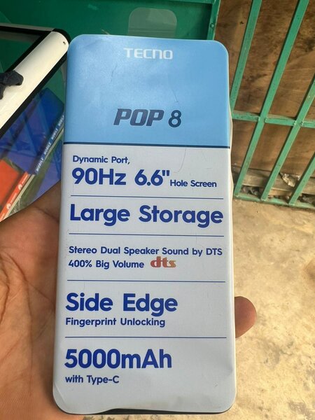 Tecno pop8